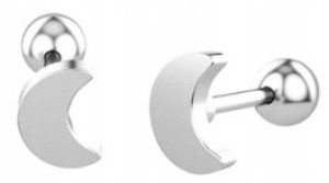 Kolczyk do Ucha, Helix Księżyc SS316L