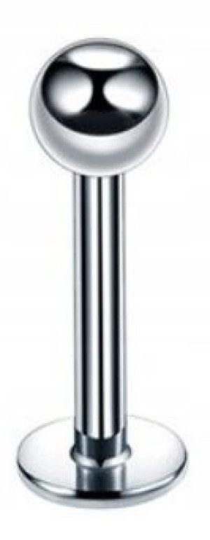 Labret z kuleczką Kolczyk do Brody SS316L