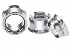 Tunel Kolczyk do Ucha Odkręcany SS316L Punk 18mm