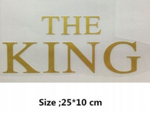 ''THE KING'' Naprasowanka na ciepło Naklejka