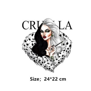 ''CRUELLA'' Naprasowanka na ciepło Naklejka