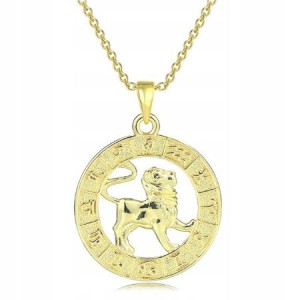 Lew Znak Zodiaku Naszyjnika Celebrytka Medal