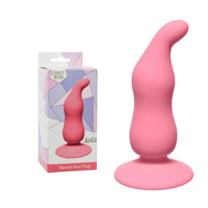 Lola Toys Anal Plug Waved Anal Plug Profilowany korek analny, Różowy