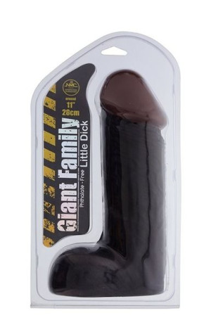 NMC GIANT FAMILY - LITTLE DICK 11' Realistyczne dildo z jądrami - afrykańsk