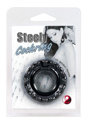5070320000 Steely Cockring-Wibrator