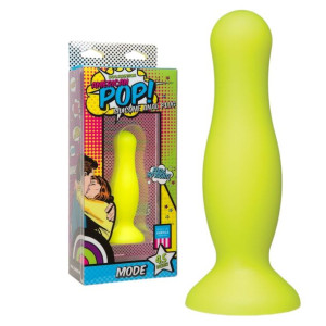 Doc Johnson AMERICAN POP MODE 4,5' Korek analny z przyssawką, Żółty