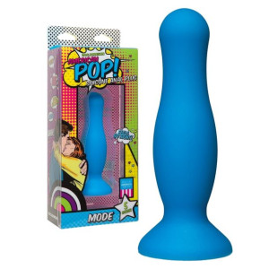 Doc Johnson AMERICAN POP MODE 5' Korek analny z przyssawką, Niebieski