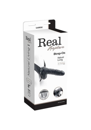 Toyz4Lovers REAL RAPTURE 8 Realistyczny Strap-On z jądrami, Czarny