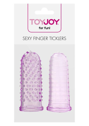 ToyJoy SEXY FINGER TICKLERS - Stymulatory łechtaczki z wypustkami - na pale