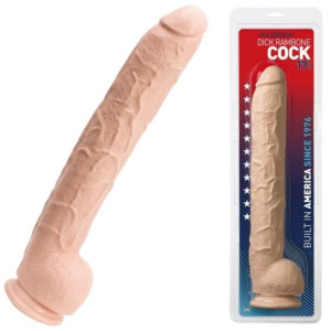 Doc Johnson DICK RAMBONE Długie żylaste dildo z jądrami - dla wymagających!