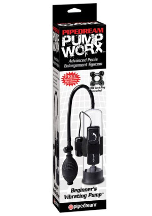 Pipedream PW BEGINNERS VIBRATING PUMP - Klasyczna pompka do penisa z wibrac