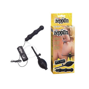 ZEPPLIN INFLATABLE ANAL WAND Gadżet analny z wibracjami, Czarny