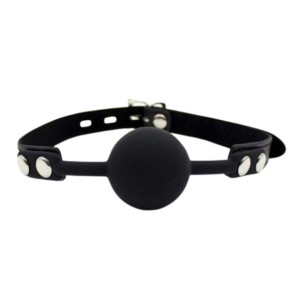 Toyz4Lovers Knebel typu ball gag z kłódką, Czarny