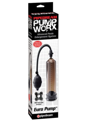 Pipedream PW EURO PUMP BLACK - Klasyczna pompka do penisa