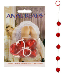 CLEAR ANAL BEADS LARGE Koraliki analne