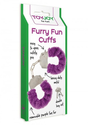 Furry Fun Cuffs Purple Plush