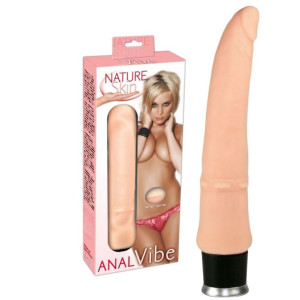 Nature Skin NS Anal Vibe Wąski wibrator analny - realistyczny, Cielisty