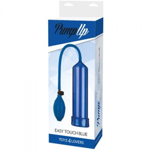 Toyz4Lovers pump up easy touch - Niebieska Klasyczna pompka do penisa
