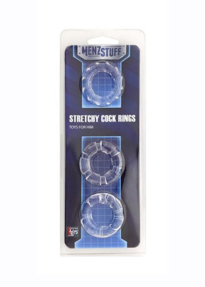 Menzstuff Stretchy Cock Rings Clear
