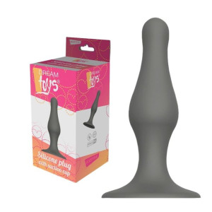 DREAM TOYS Klasyczny korek analny z przyssawką, Czarny
