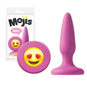 NS Novelties Mojis ILY Śmieszny korek analny, Rózowy