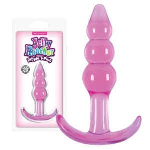 NS Novelties JELLY RANCHER T-PLUG Dyskretny korek analny - kulkowy, Różowy