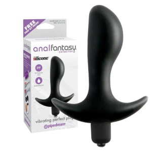 Pipedream PERFECT PLUG Dyskretny korek analny z wibracjami, Czarny
