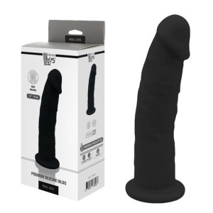 DREAM TOYS REAL LOVE DILDO 7,5' realistyczne z przyssawką, Czarne Silikonow
