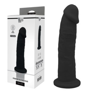 DREAM TOYS REAL LOVE DILDO 9' realistyczne z przyssawką, Czarne Silikonowe