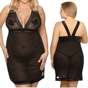 Samara black chemise ( czarna halka )