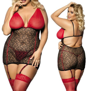 YAMMY black-red chemise ( czarno-czerwona halka )