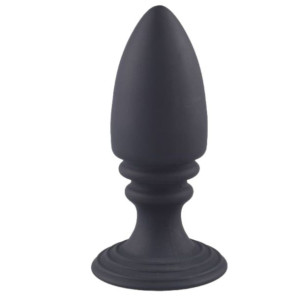 Toyz4Lovers Korek analny z przyssawką, Czarny Silikonowy