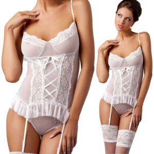 MARCELLE CORSET white