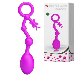 PRETTY LOVE - Kegel Balls HEART - Designerski stymulator łechtaczki z uchwy