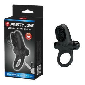 Pretty Love - Vibrant Penis Ring Ii Black