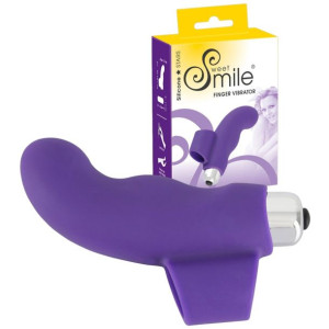 Sweet Smile Finger Vibrator Wibrator na palec - Fioletowy Silikonowy