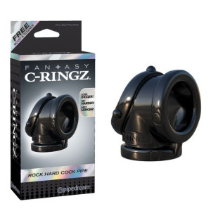 Pierścień-ROCK HARD COCK PIPE BLACK