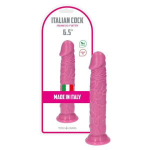 Italian Cock 6,5" Amedeo Dildo analne różowe realistyczne z przyssawką