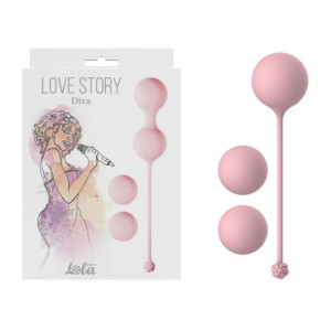 Lola Toys Love Story Diva Tea Rose - Zestaw kulek gejszy, Różowe