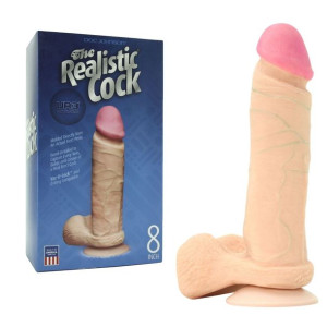 Doc Johnson COCK UR 3 - 8' Realistyczne dildo z przyssawką, Cieliste