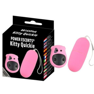 Power Escorts - Kitty Quickie  Wibrujące jajeczko na pilota, Różowe