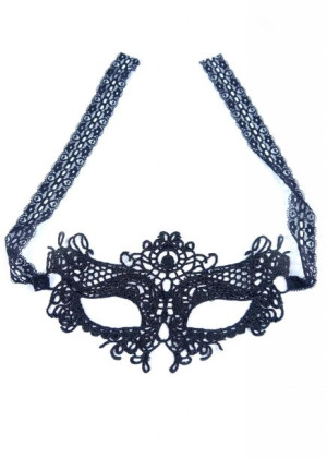 Boss Series Fetish Elegancka maska koronkowa, Czarna