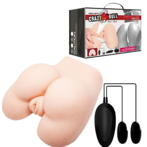 CRAZY BULL - Vagina and Anal Vibrating - Super realistyczny masturbator z w