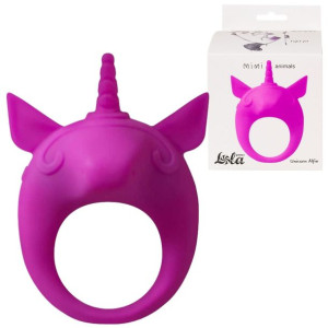 Pierścień- Vibrating Cockring MiMi Animals Unicorn Alfie purple