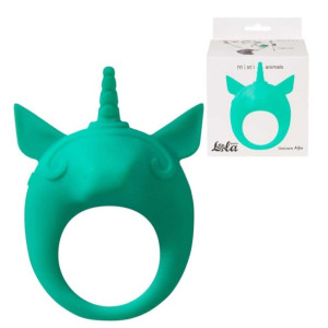 Pierścień- Vibrating Cockring MiMi Animals Unicorn Alfie green
