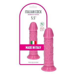 Italian Cock 5,5" Rino 14 cm Dildo realistyczne różowe z przyssawką
