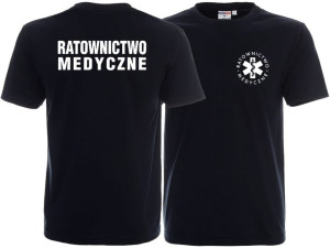 Koszulka męska RATOWNICTWO MEDYCZNE granatowa