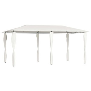 Altana ze ścianami bocznymi, 3x6x2,6 m, kremowa, 160 g/m²