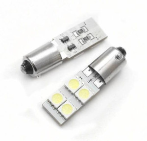 Żarówka samochodowa LED BA9S 4 SMD 5050 CANBUS