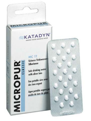 Pastylki do odkażania wody Micropur Forte 25 szt Katadyn MF 1T